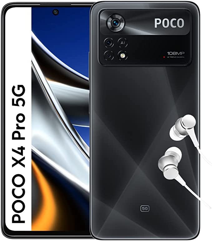 POCO X4 Pro 5G - Smartphone 6+128GB, 6.6" 120Hz AMOLED DotDisplay, Snapdragon 695, 108MP Triple Camera, 5000mAh, Laser Black (UK Version)